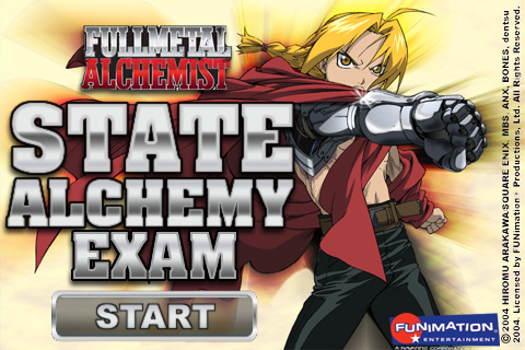 Fullmetal Alchemist: State Alchemy Exam iPhone app